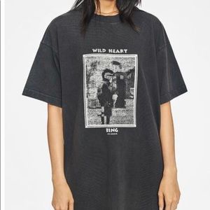 Anine Bing Harley Mohawk T-Shirt Dress